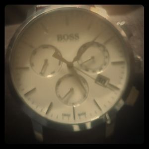 Hugo Boss Watch Men's Chronograph italia Leather